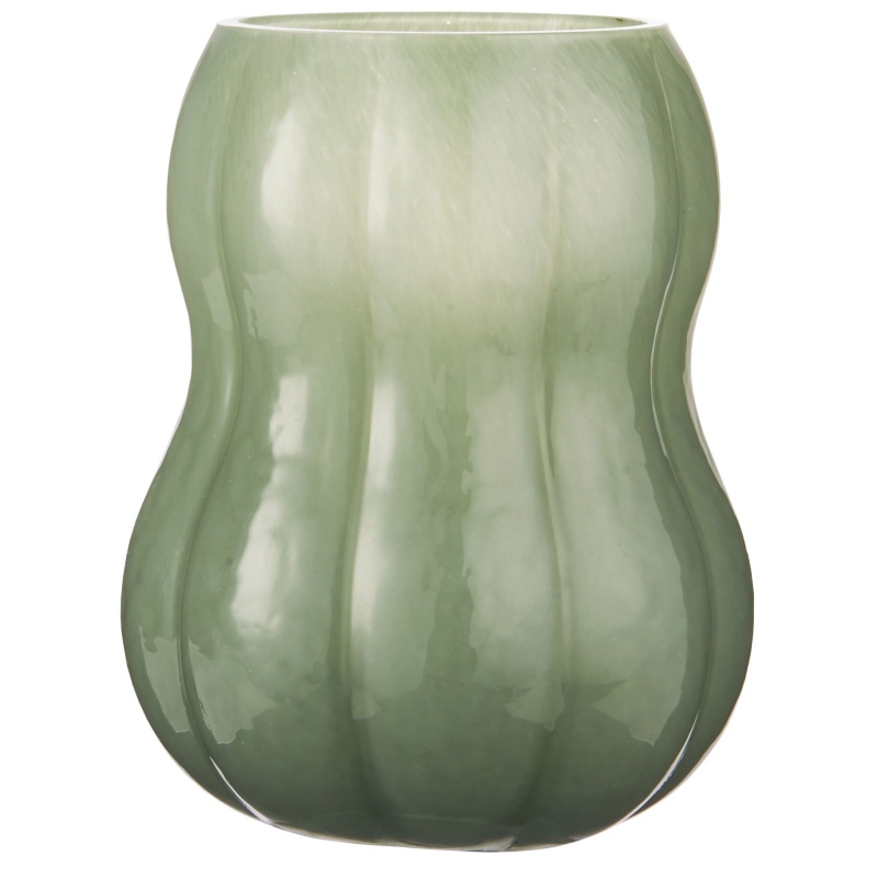 grøn glasvase